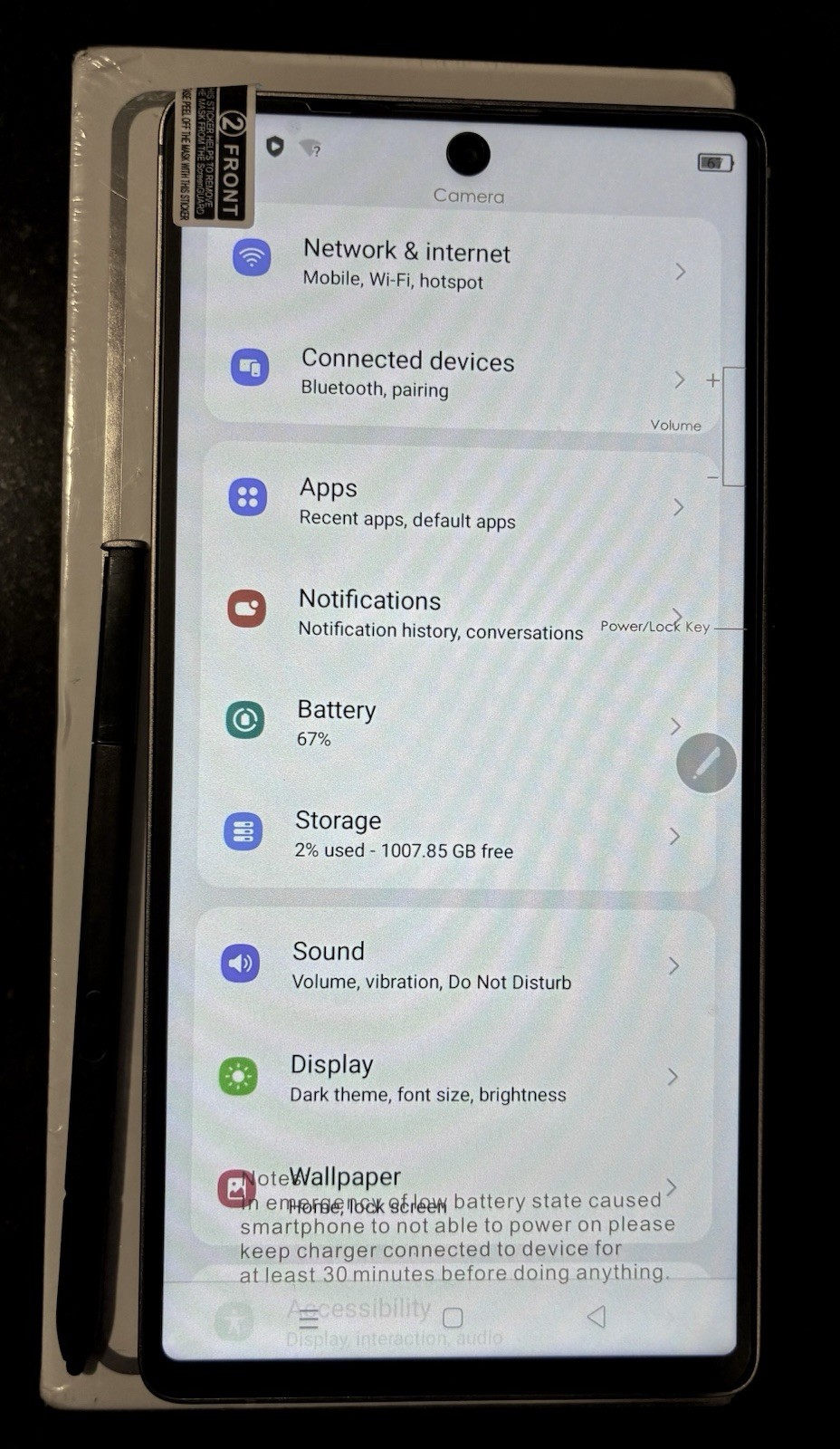 New Unbranded 1TB ROM Dual Sim 6.9″ 5G Smartphone Factory Unlocked Android, Gray