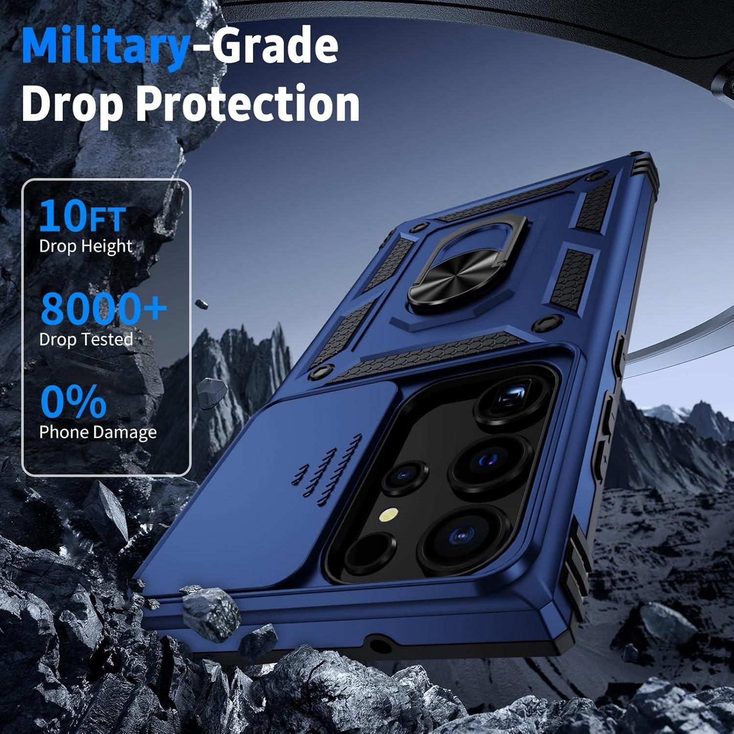 For Samsung Galaxy S25 Ultra Case with 10FT Military GradeShock Proof Protection