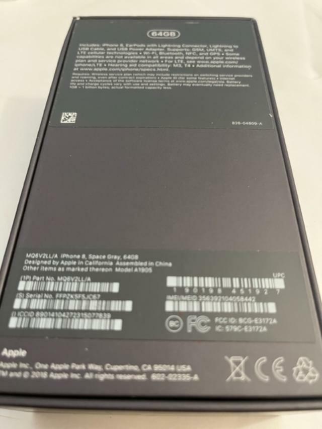 Apple iPhone 8 – 64GB – Space Gray A1905 (GSM) Unlocked