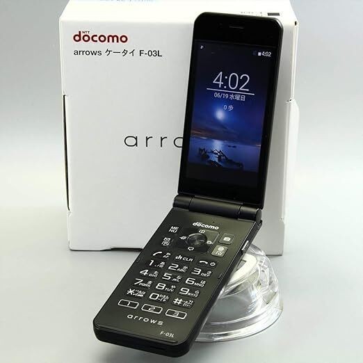 Fujitsu arrows F-03L Docomo SIM Unlocked ANDROID Mobile Phone Black Japan New
