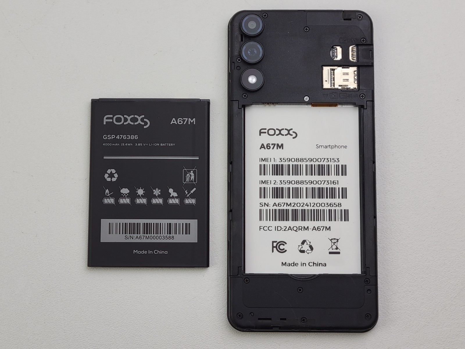 (USED) FOXX / FOXXD A67M – 32GB – (CARRIER UNKNOWN) Dual SIM Smartphone