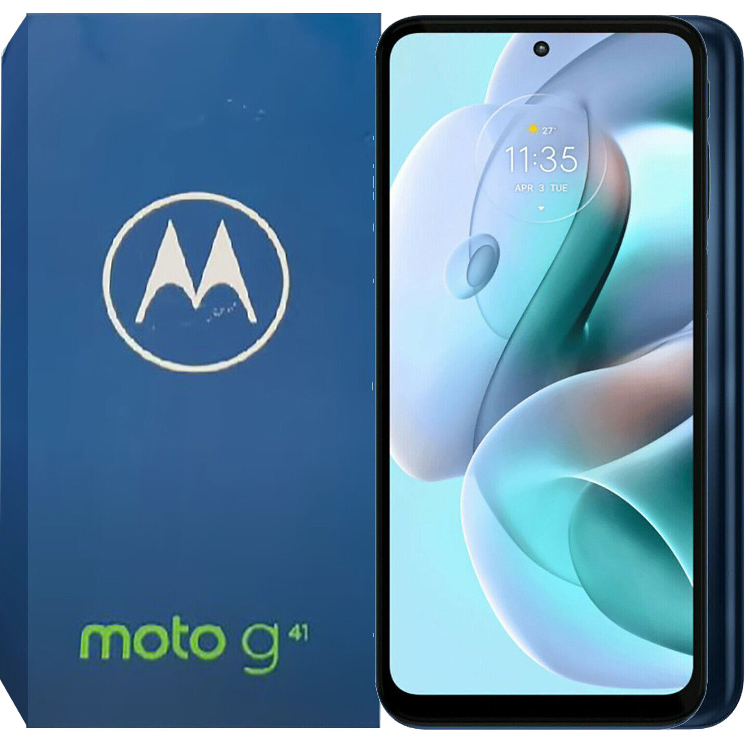 BNIB Motorola Moto G41 Single-SIM 128GB + 6GB Black Factory Unlocked 4G/LTE GSM