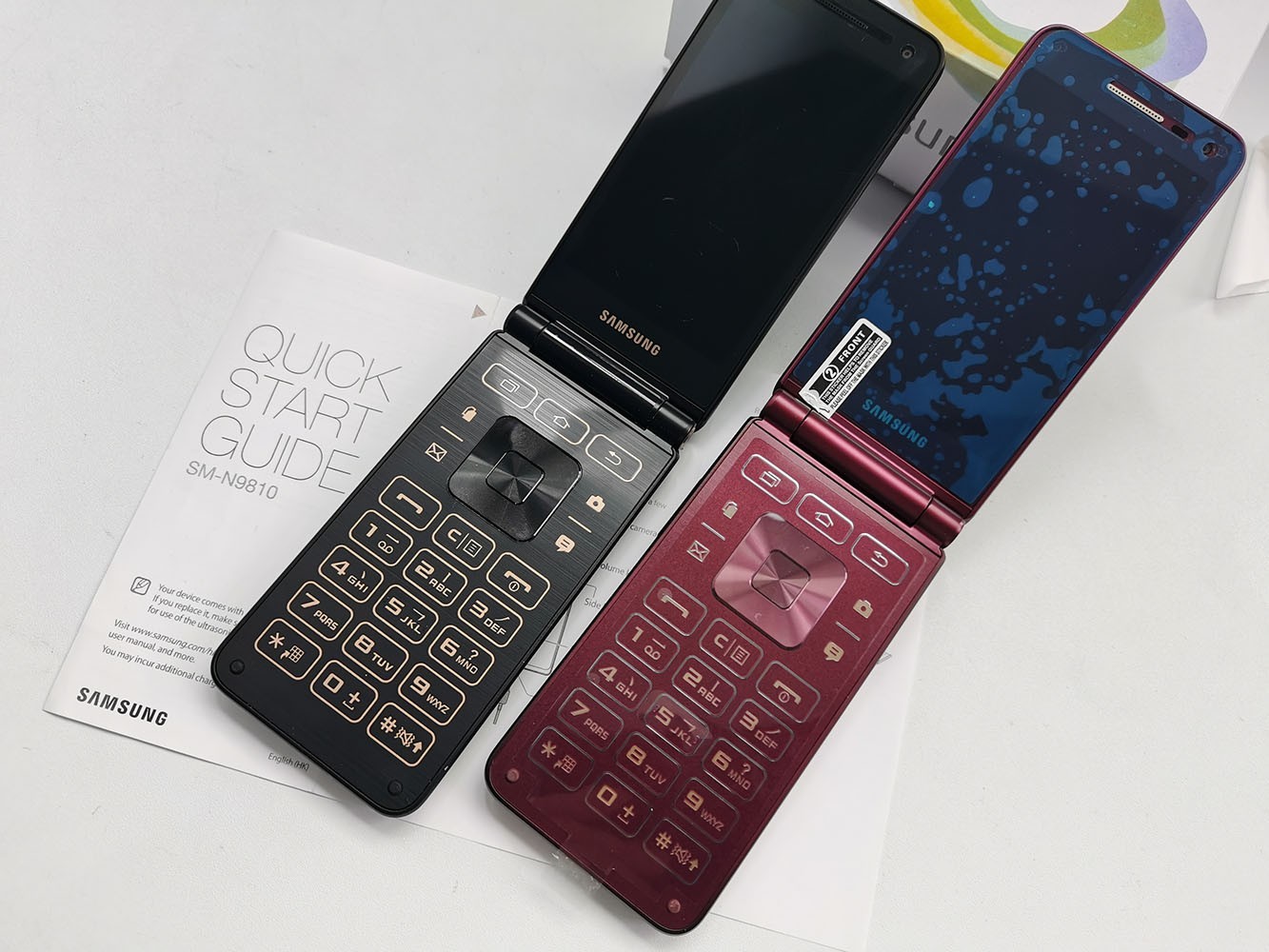 Original Samsung Galaxy Folder 2 G1650 Dual SIM Unlocked 2GB+16GB Red Phone A+
