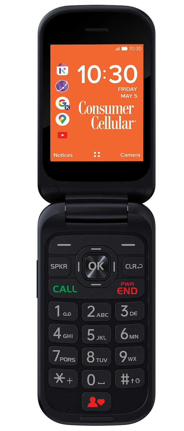 New Iris Flip Phone (8GB) 5.0MP Camera 4G LTE (Unlocked Any For Any GSM Carrier)