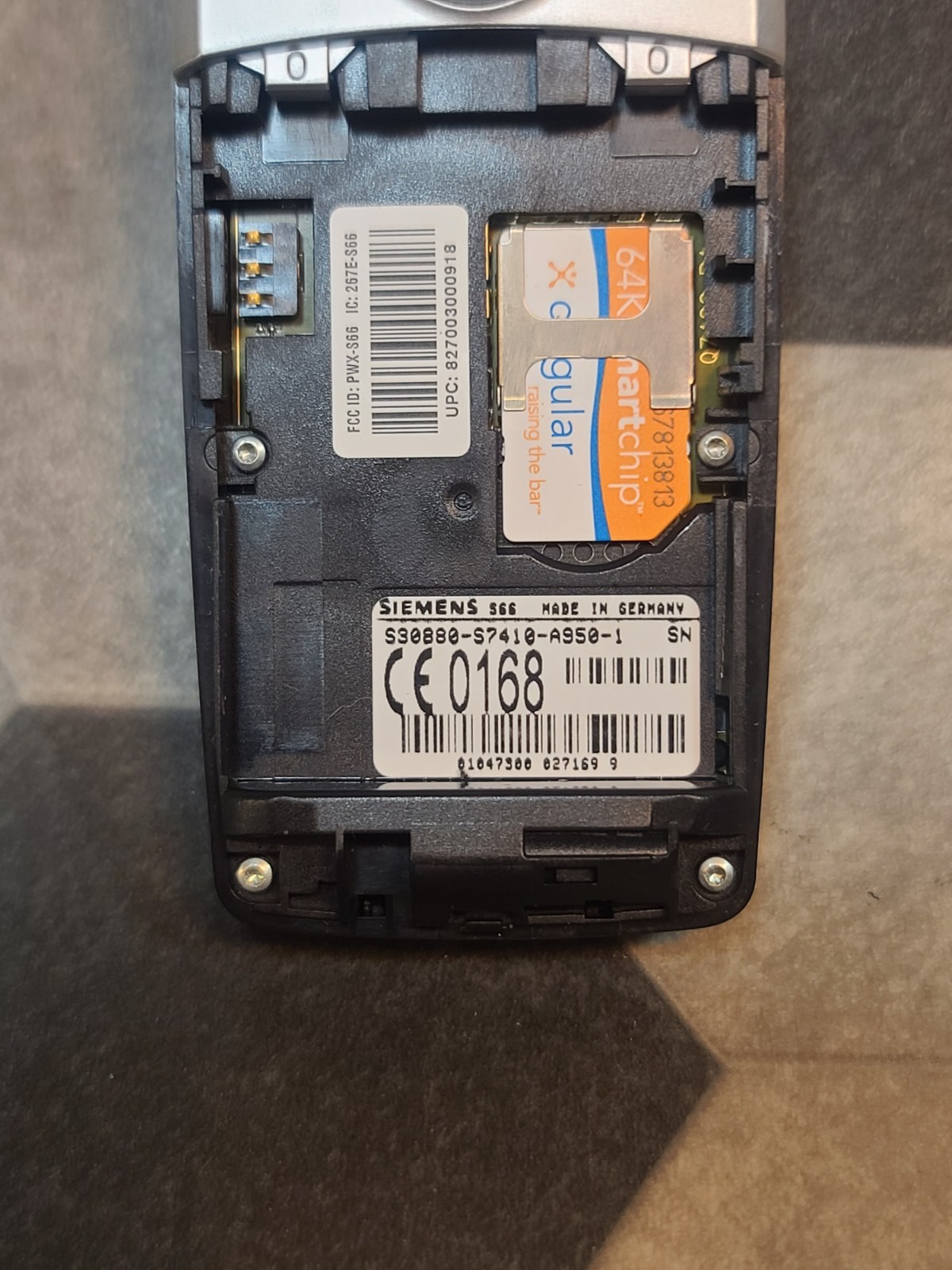 Siemens S Series S66 – Very Rare Cellular GSM Phone Black & Silver (Cingular)