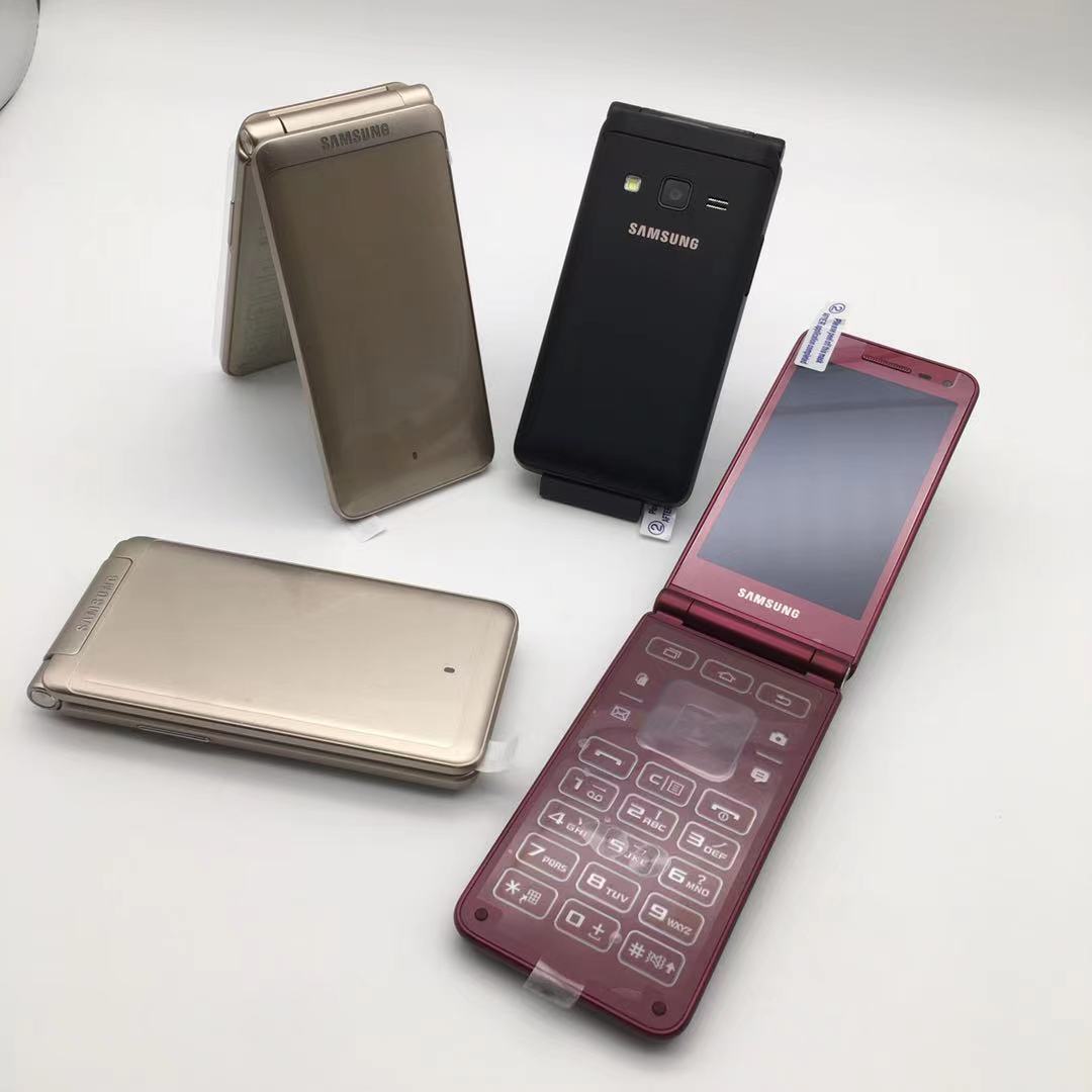 Samsung Galaxy Folder G1600 Unlocked Flip Phone Dual Sim 2GB RAM 16GB ROM GOLD