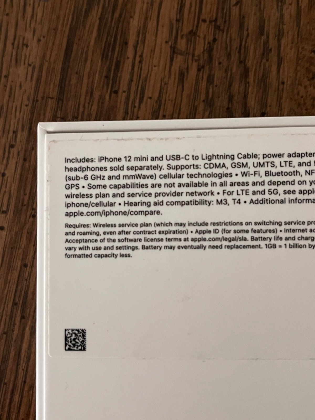 Unlocked Apple iPhone 12 Mini – A2176 128GB Black – 79% Battery – Good Condition