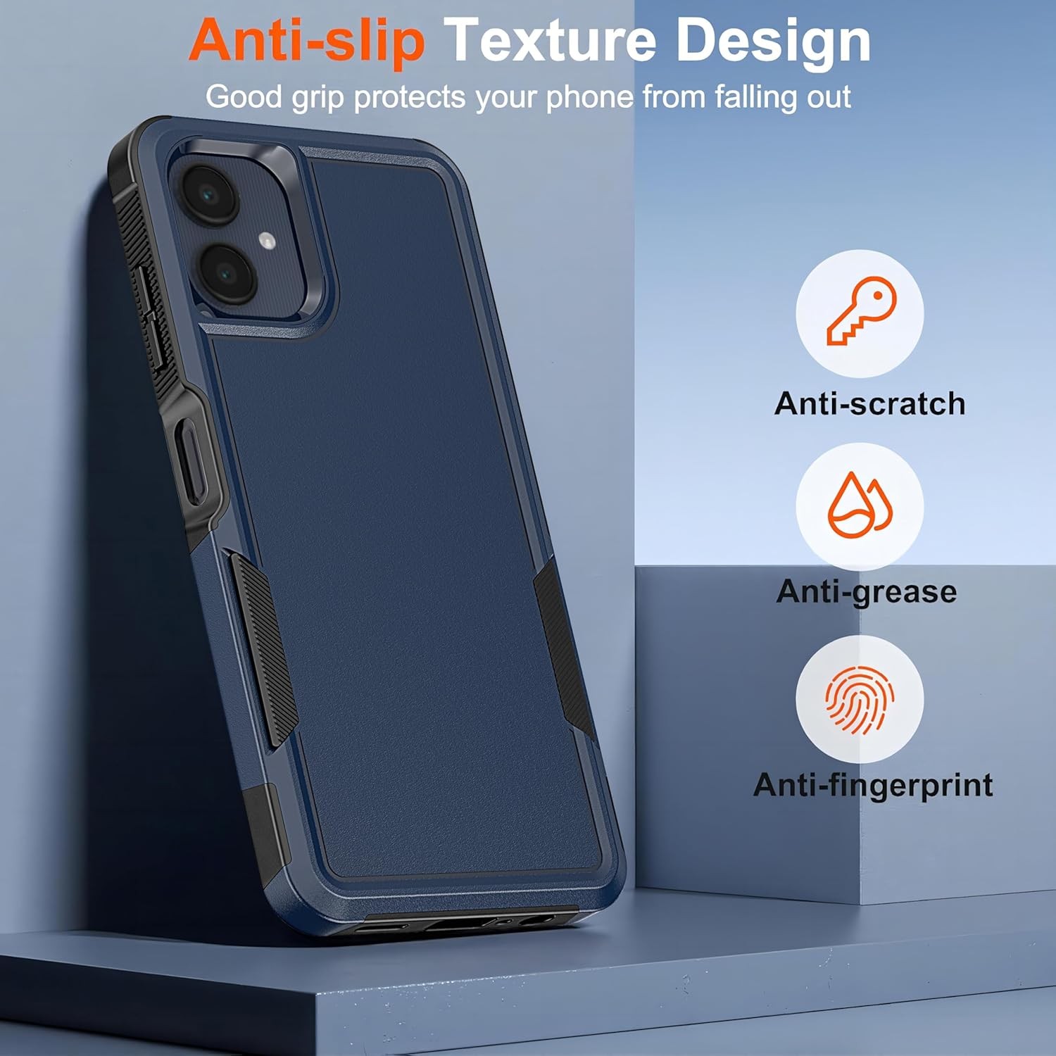 Heavy Duty Full-Body Shockproof Case for Samsung Galaxy A06 6.7″ – Blue