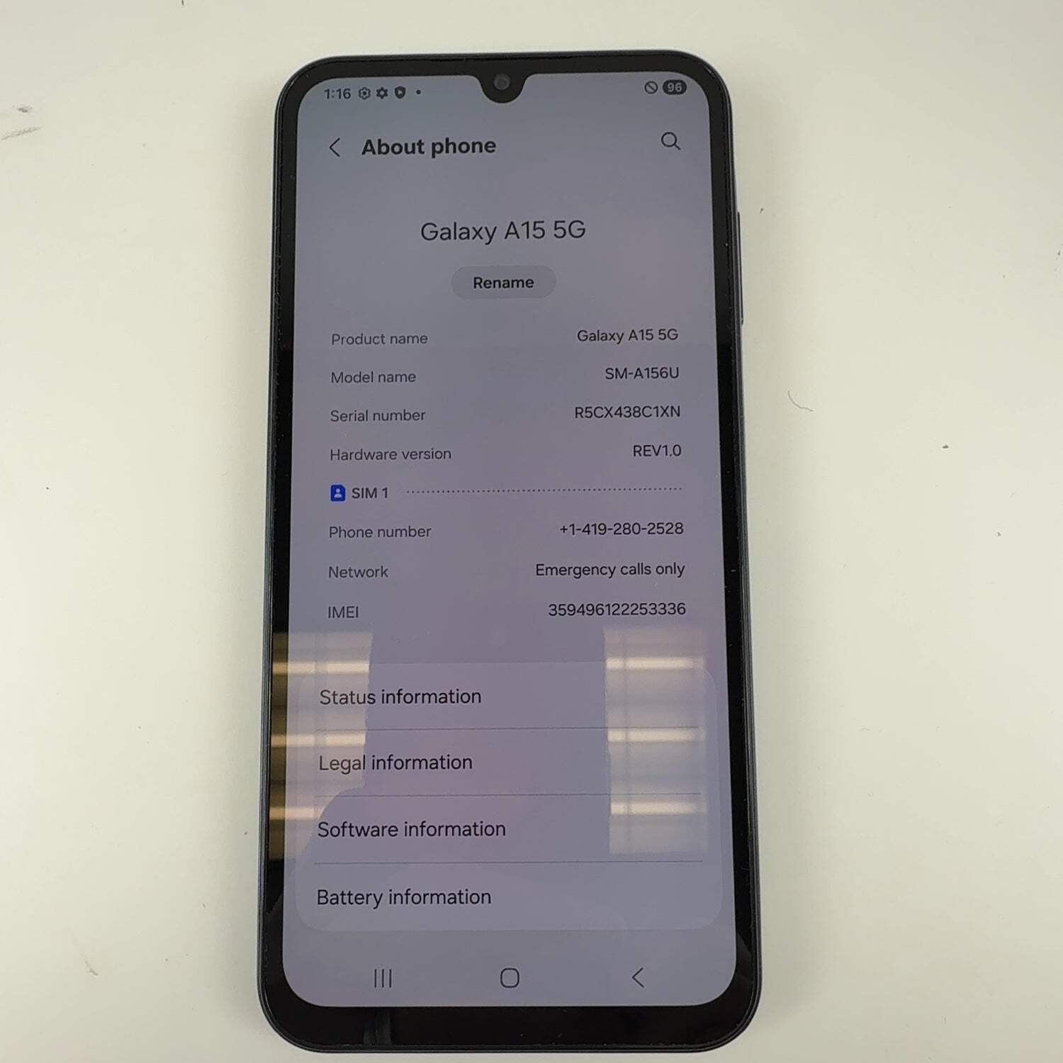 T-Mobile Samsung Galaxy A15 3GB RAM 128GB SM-A156U Blue