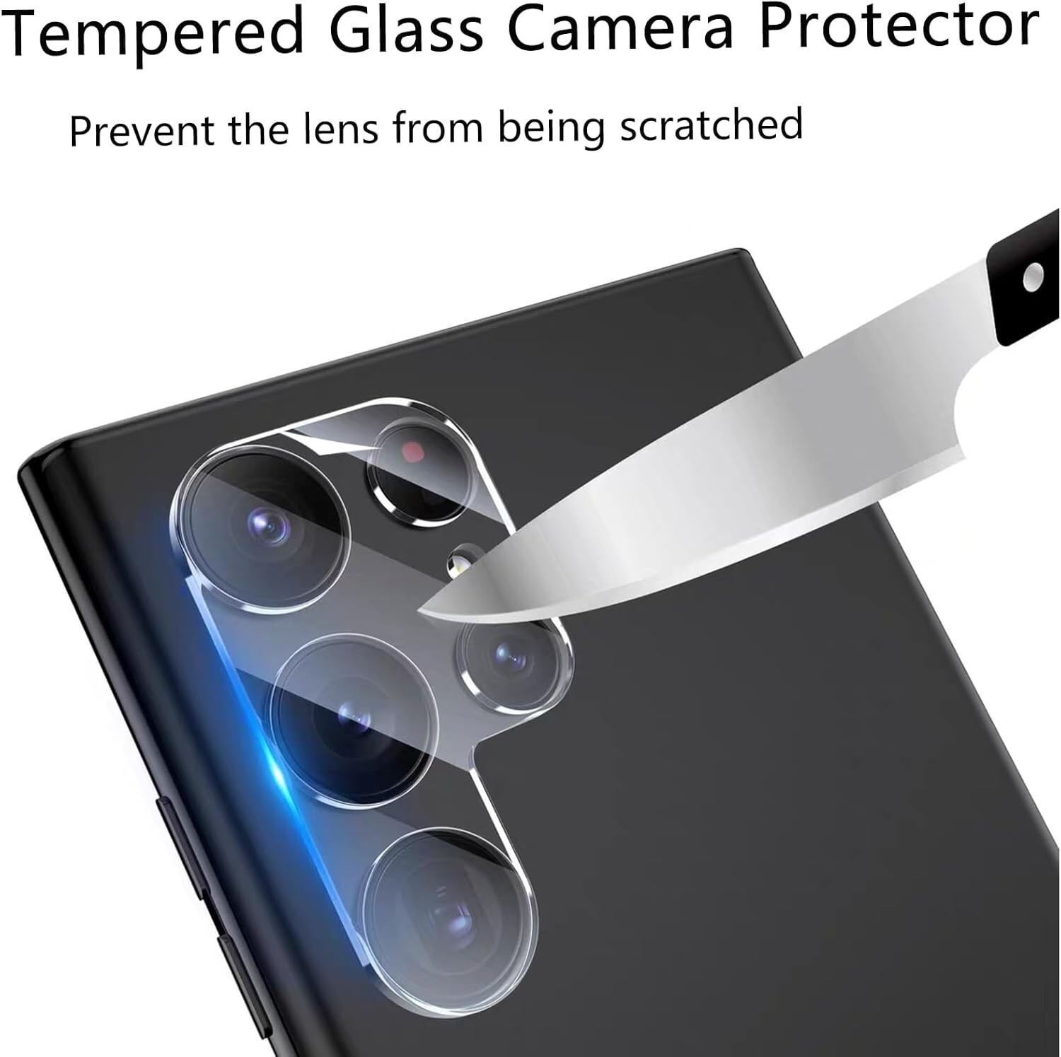 Samsung Galaxy S22 Ultra [2+2 Pack] Screen Protector + Tempered Glass Camera