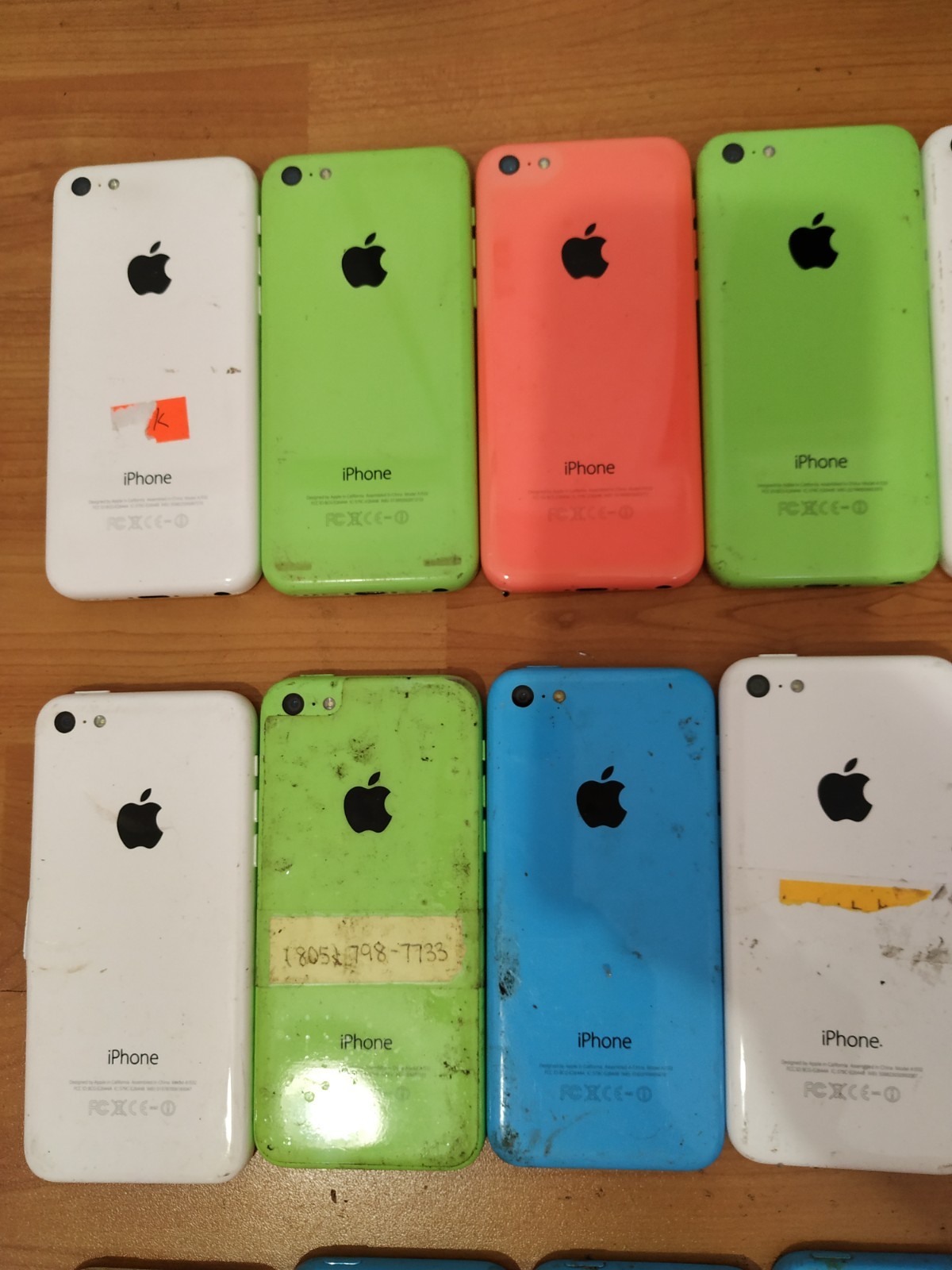 Lot of 20 Apple iPhone 5c Mixed colors For parts