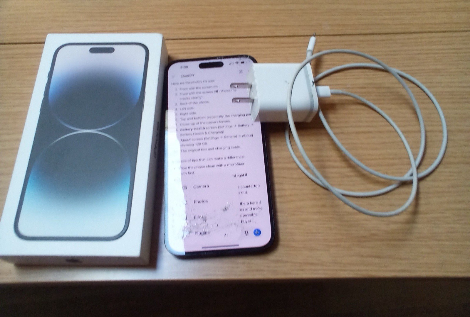 Apple iPhone 14 Pro Max 128GB Space Black Unlocked Fully Functional Cracked