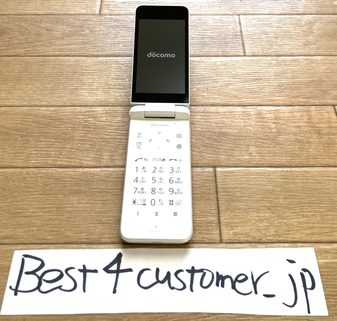 KYOCERA DIGNO Keitai KY-42C White Android Flip Phone Unlocked SIM FREE Japan