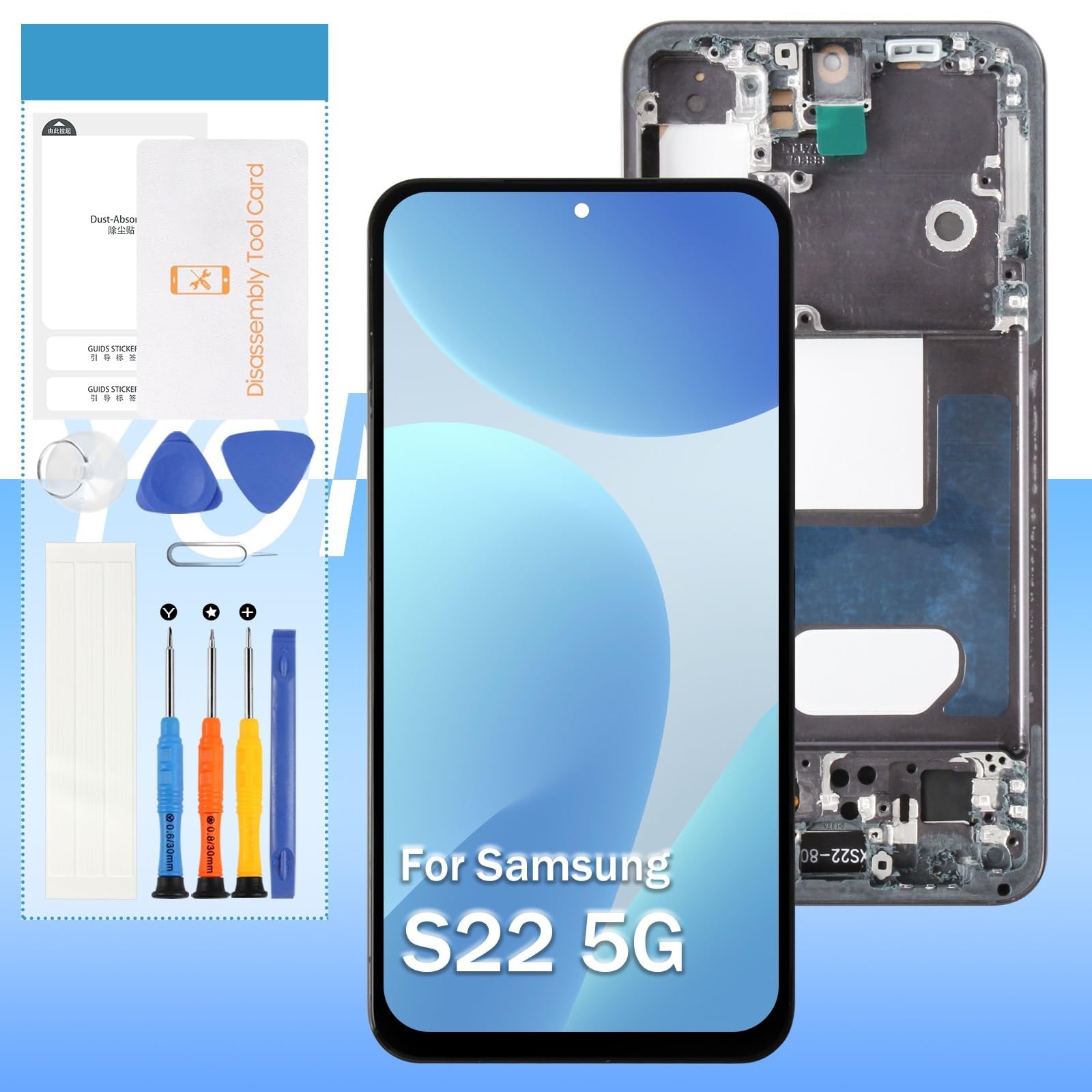 Screen Replacement for Samsung Galaxy S22 5G (TFT,US Version) SM-S901 Black