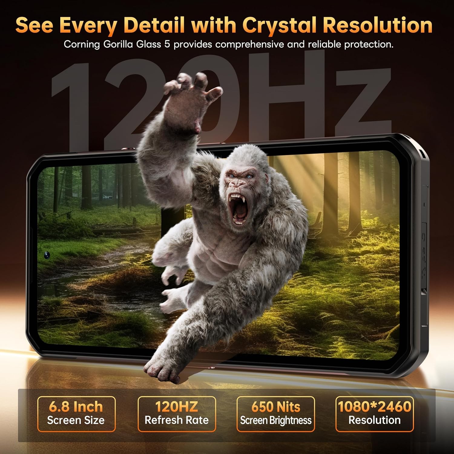 OUKITEL WP300 5G Rugged Smartphone 36GB+512GB 16000mAh Android 15 108MP NFC