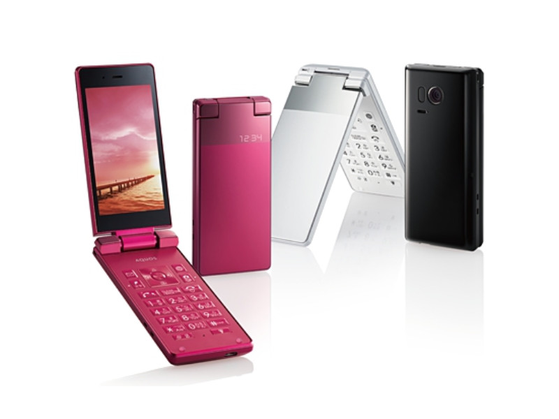 SHARP 501SH AQUOS KEITAI BLACK ANDROID FLIP PHONE 3.4In UNLOCKED JAPAN NEW