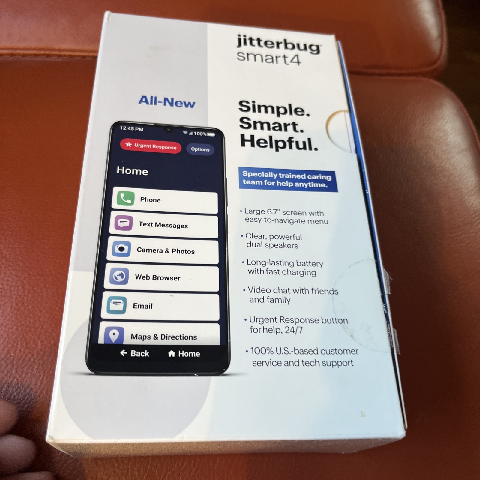 Lively Jitterbug Smart4 Bundle Smartphone for Seniors New Open Box
