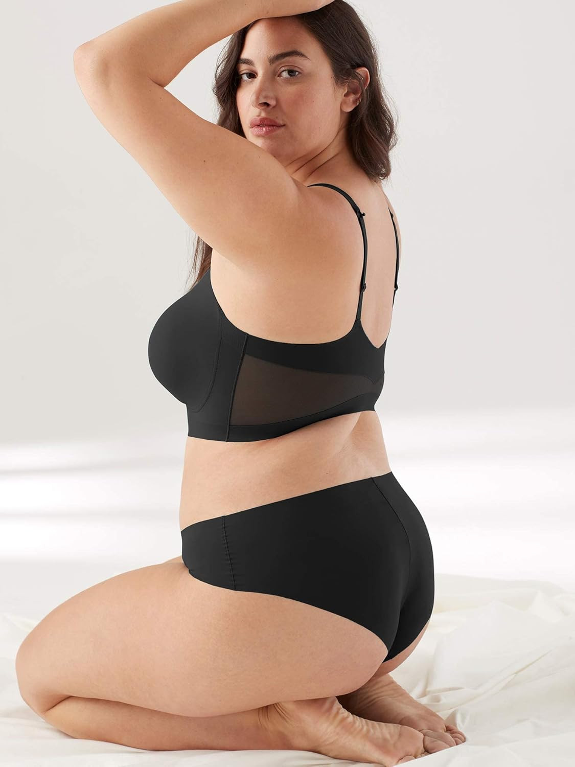Women’S True Body Lift Mesh Scoop Neck Convertible Bra