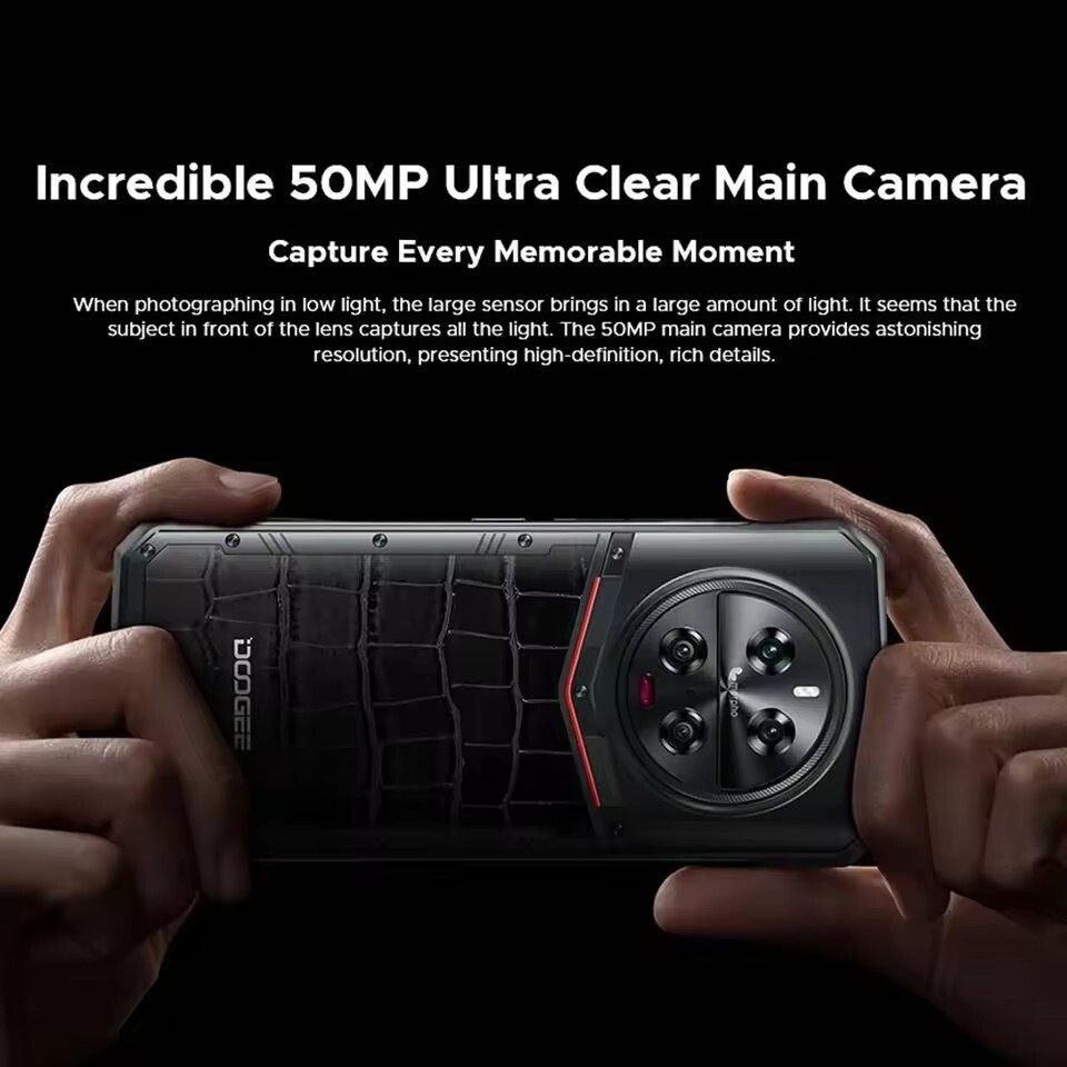 DOOGEE DK 10 Rugged 5G Smartphone 120Hz 2.5K Display 50MP Quad Camera 120W NFC