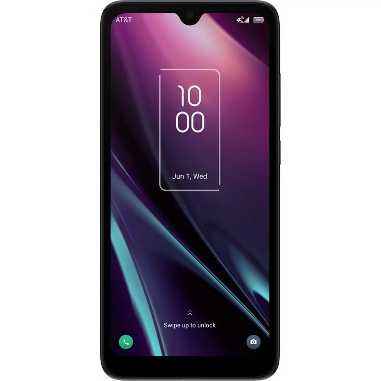 AT&T Locked TCL 30 Z 32GB Smartphone, 6.08″ NXTVISION Display, Android 12, Black