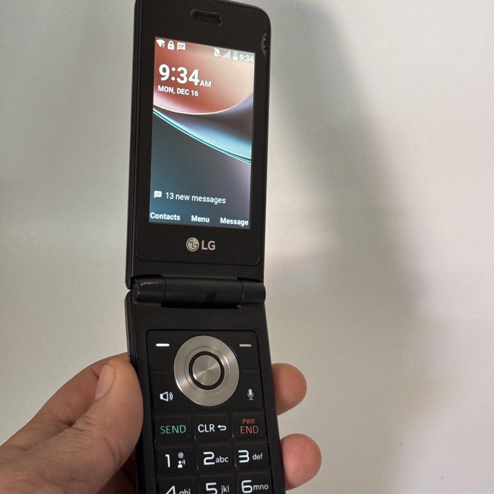 LG Wine 4G LTE Basic Flip-Phone Unlocked for T-Mobile Metro Consumer QLink Mint