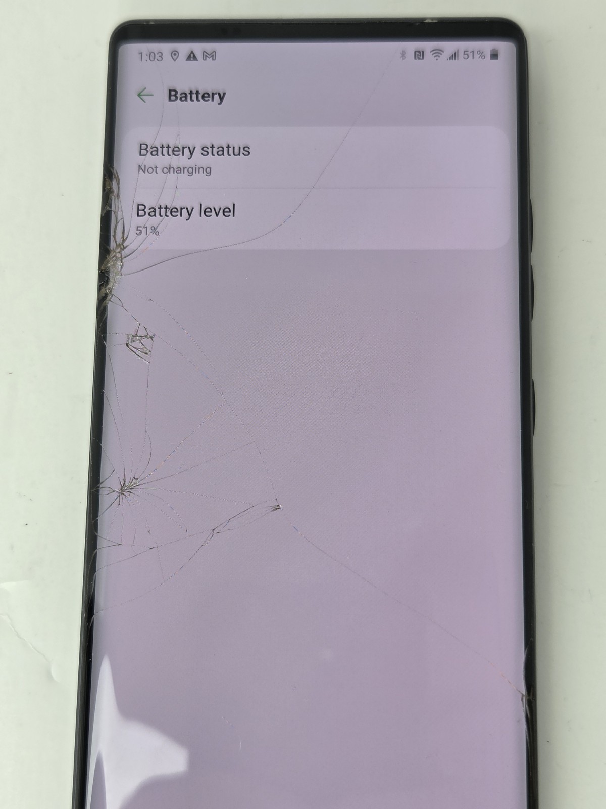 LG Wing LM-F100TM FOR PARTS ONLY (Cracked/Damaged Screen) LOCKED