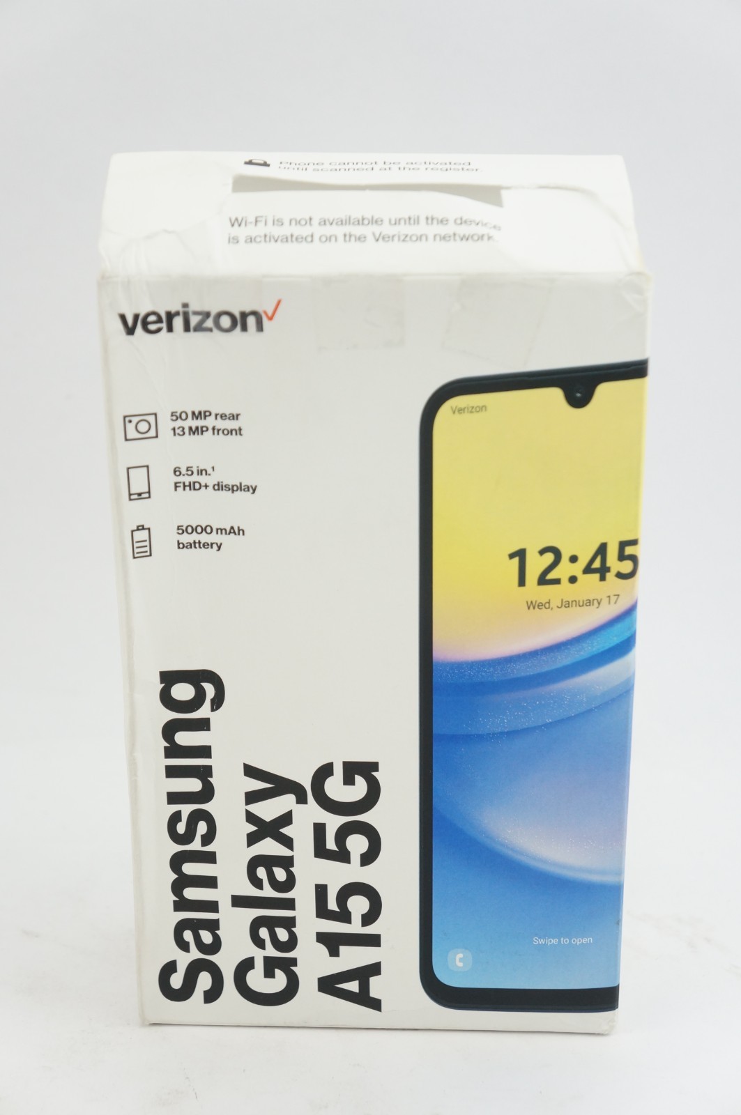 New Open Verizon Samsung A15 5G 128GB Black Blue Prepaid Smartphone READ Descrip