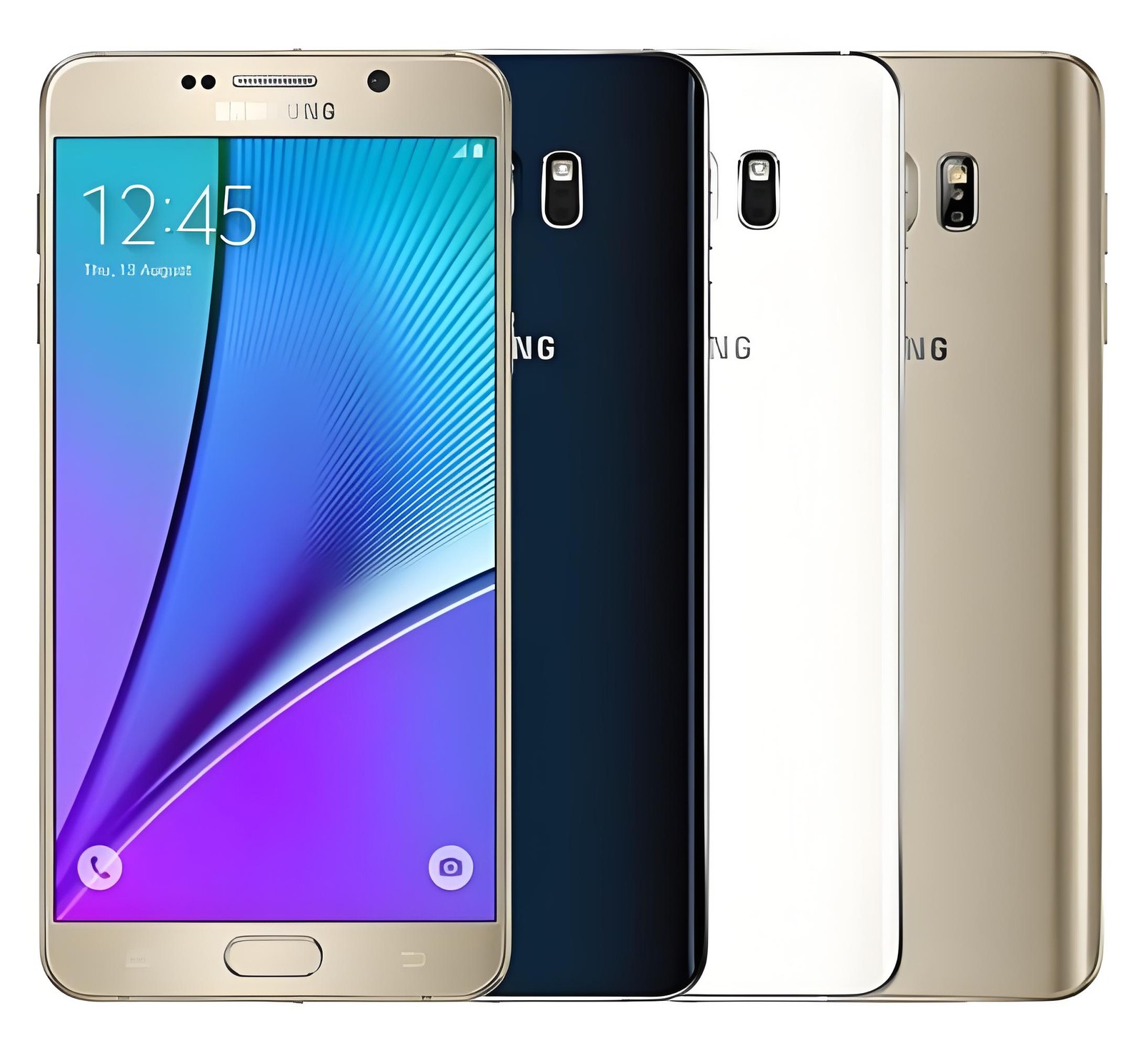 Original Samsung Note 5 N920 64G DUAL SIM Factory Unlocked Good GOLD Cellhone A+