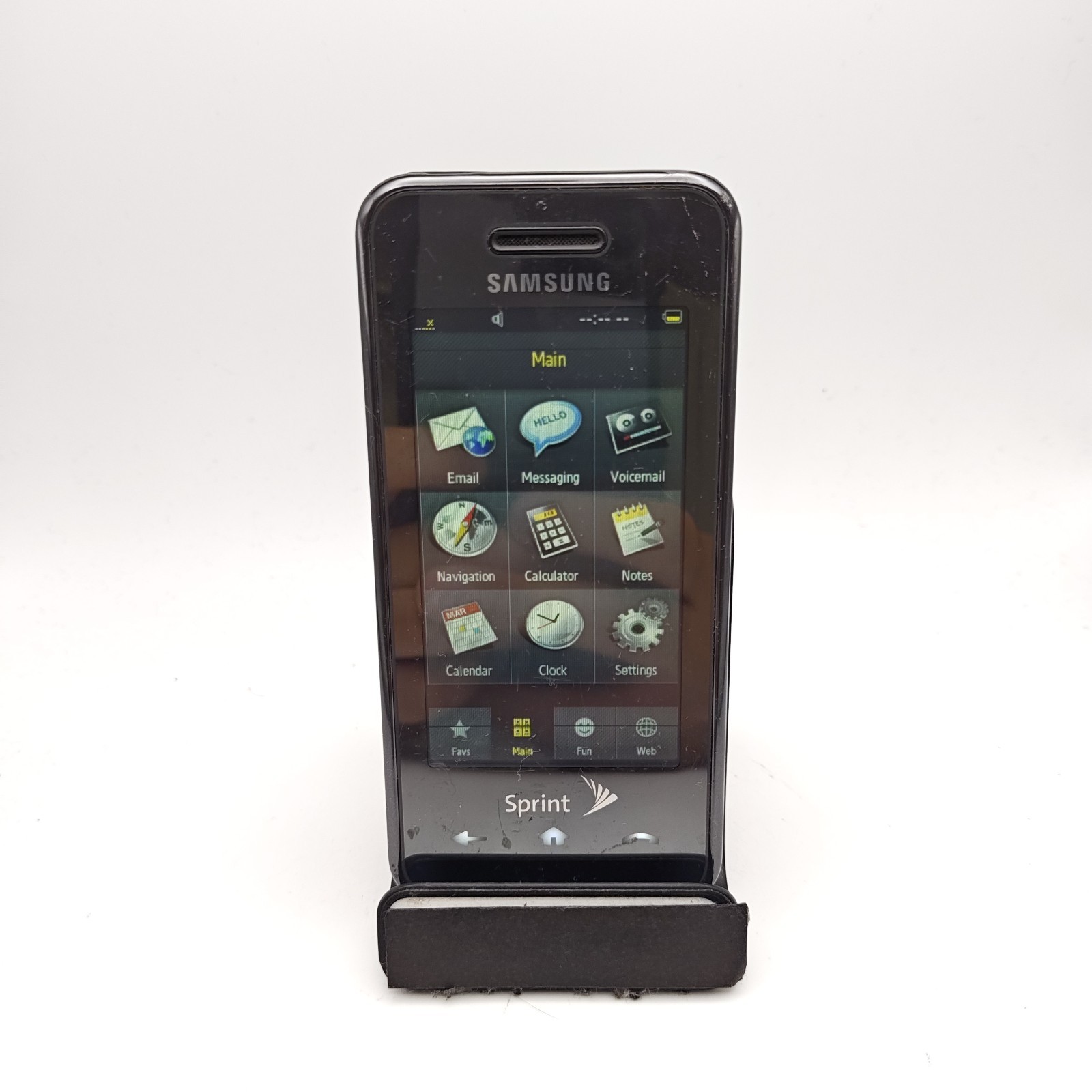 Samsung Instinct SPH-M800 Cellular Phone (Sprint) – Black – READ DESC #3773