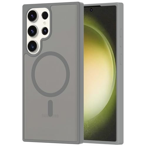 Samsung Galaxy S23 Ultra Case Magnetic, [Compatible with Magsafe] Frosted 6.8-In