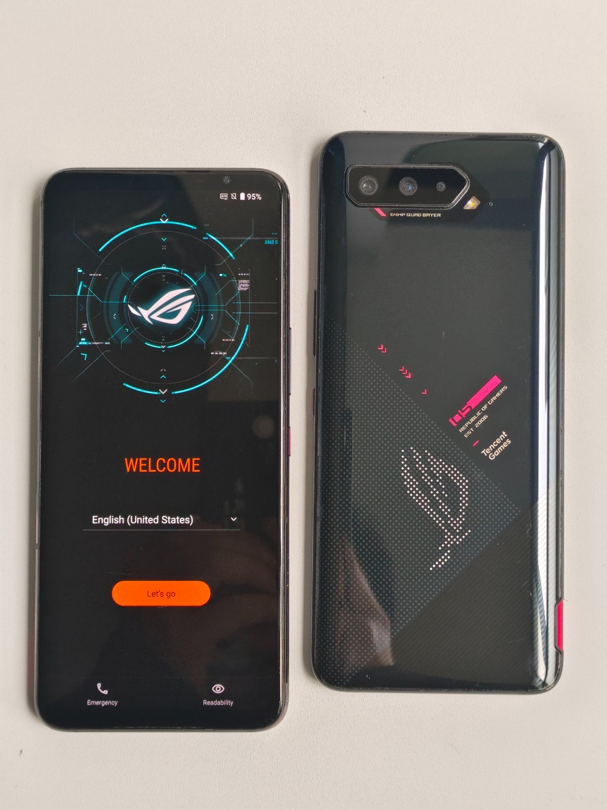 90%N ew ASUS ROG Phone 5(5G) Android 128/256/512GB Google play Global Version