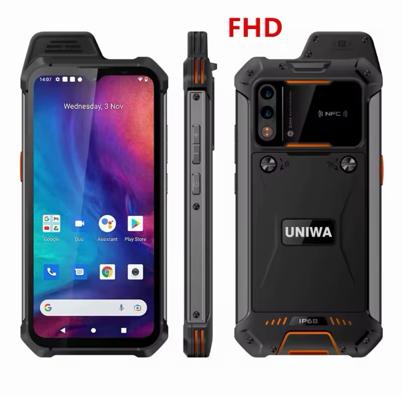 UNIWA W888 4G Smartphone Walkie Talkie 6.3 Inch FHD/HD 4GB+64GB Mobile Phones