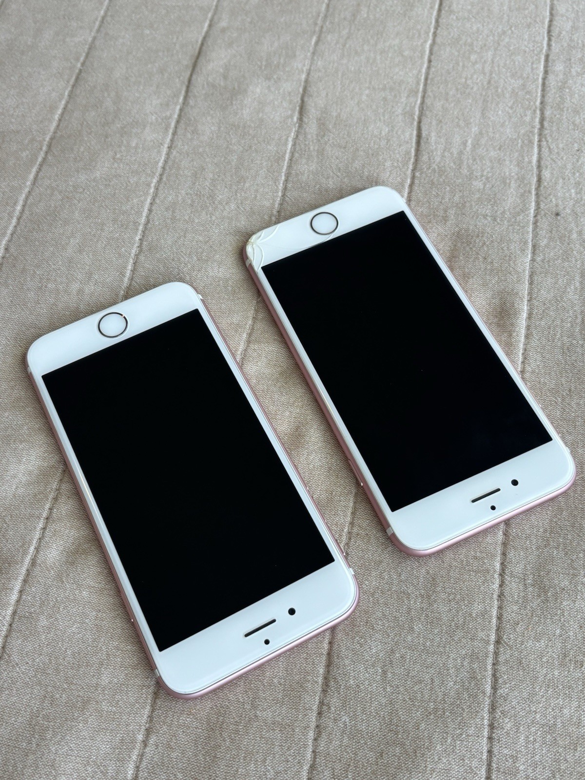 Lot of 2 iPhone 6s 64GB Pink Rose Gold (A1688/A1633) AT&T / T-Mobile (Both Work)