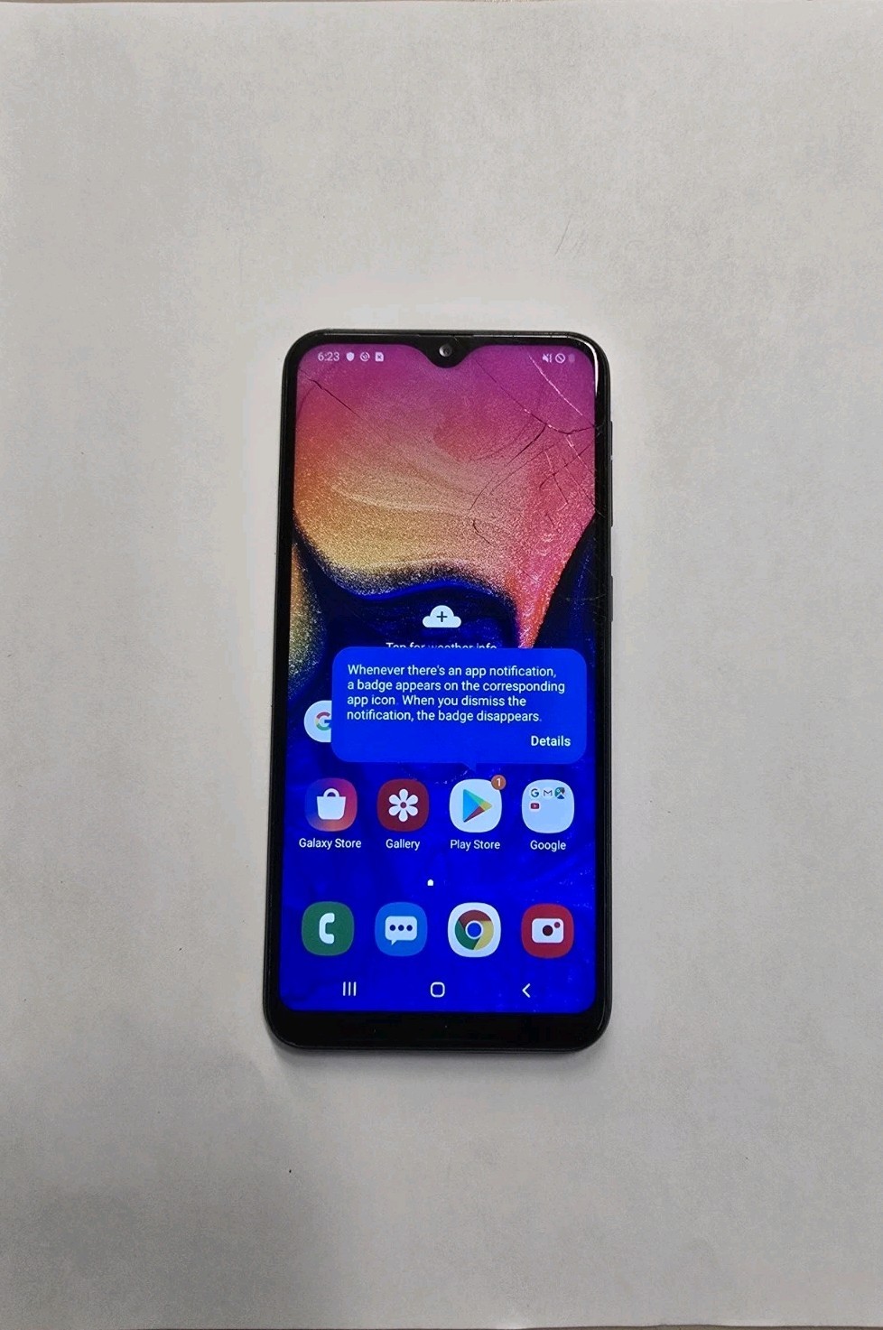 Samsung Galaxy A10e 32 GB Black (Spectrum) Works Great Clean Esn Cracked Screen