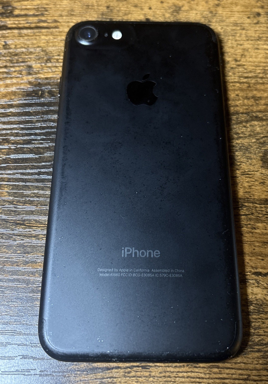 Apple iPhone 7 – 32GB – Jet Black A1660 Works – Screen Cracked See Description
