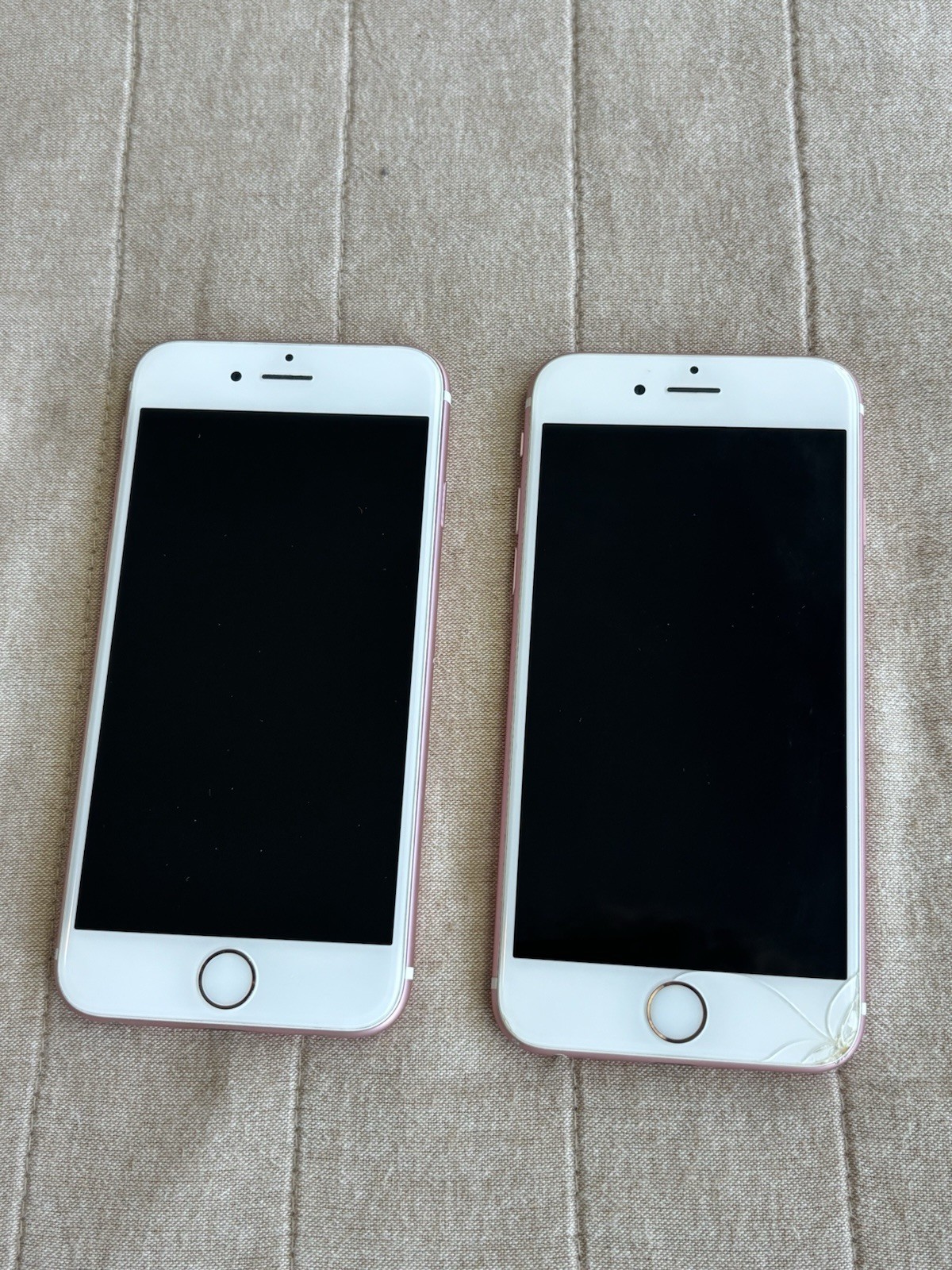 Lot of 2 iPhone 6s 64GB Pink Rose Gold (A1688/A1633) AT&T / T-Mobile (Both Work)