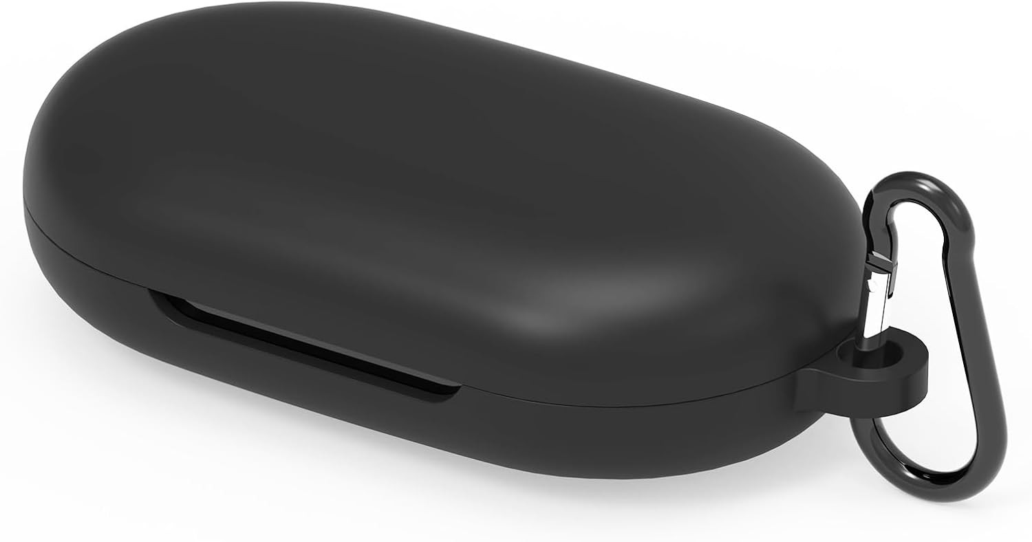 Black Silicone Cover Case for Anker Soundcore AeroClip True Wireless Earbuds