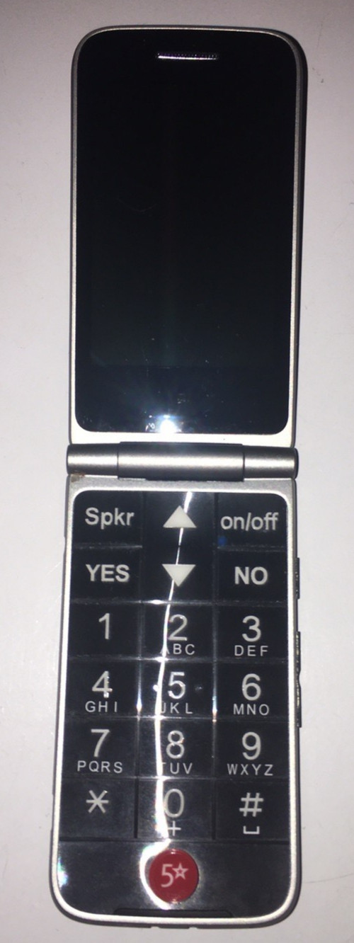 GreatCall Jitterbug Alcatel OneTouch Easy-to-Use Cell Phone Silver EXCELLENT