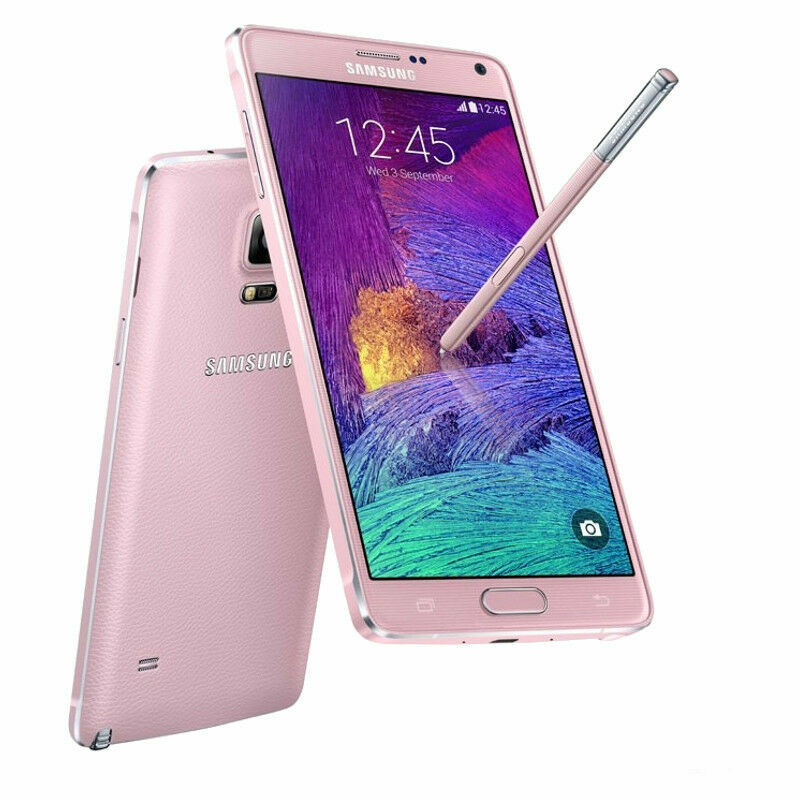 Original Samsung Galaxy Note 4 N910P 32GB Sprint Unlocked Smartphone GOOD PINK