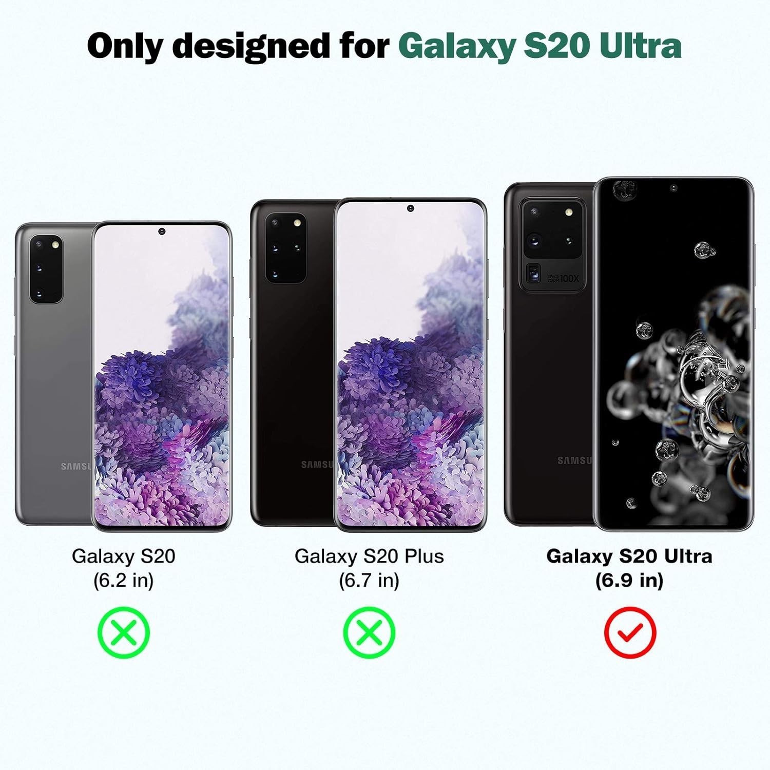 5in1 Screen Protect Galaxy S20 Ultra for Screen and Camera Lens Protector 9H