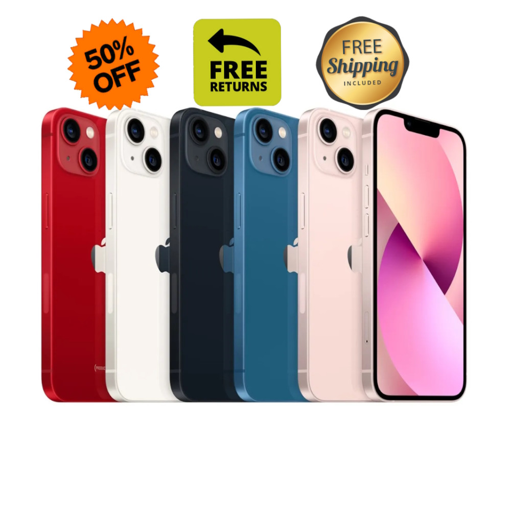 Apple iPhone 13 Midnight Starlight Blue – Verizon Unlocked ATT – 128/256GB