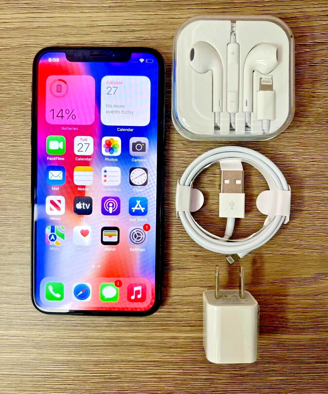 Apple iPhone X – 64GB – Space Gray (Unlocked) A1865 (CDMA + GSM)