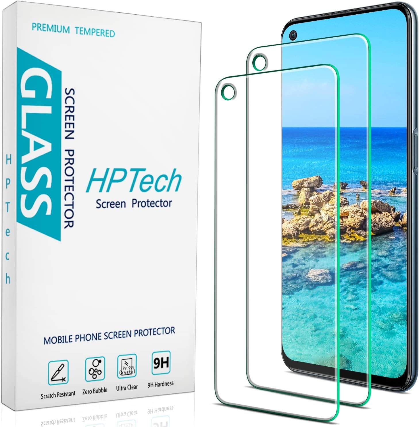 2PCS Screen Protector for OnePlus Nord N200 5G 9H Hardness Anti Scratch Case Fri