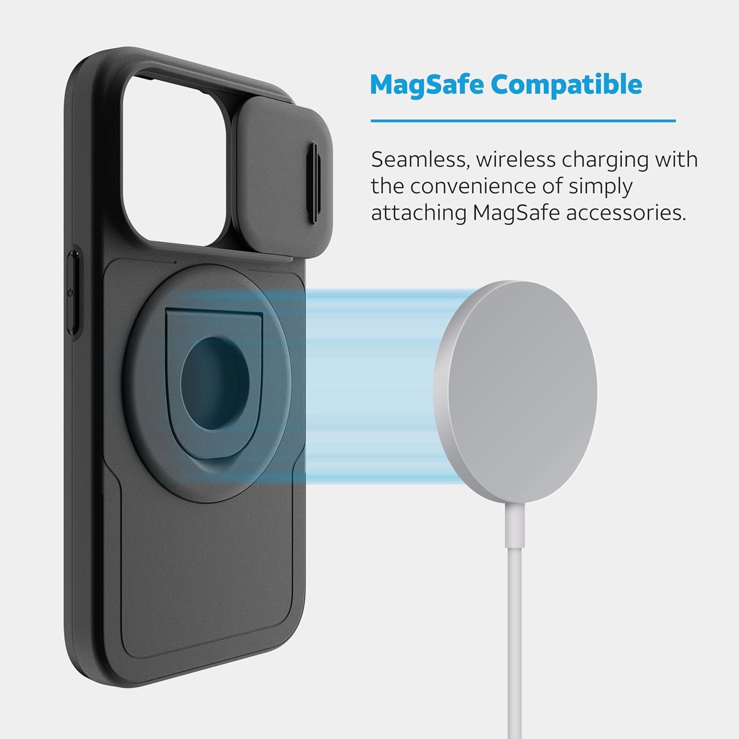 Essentials Utility Magnetic Case for Apple iPhone 15 Pro Max, Kickstand, Camera