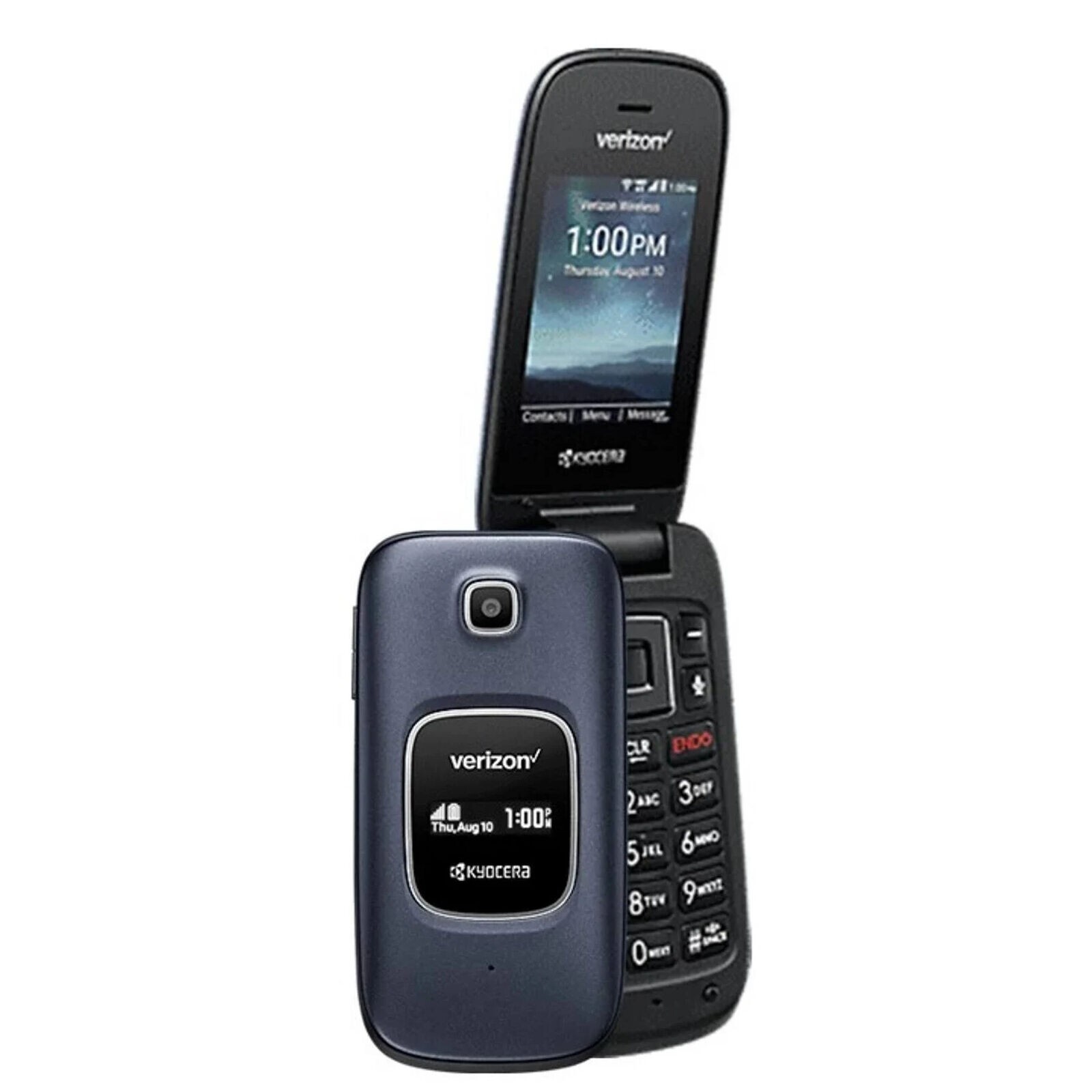 Kyocera Cadence S2720 Verizon Locked 4G LTE Blue Flip Phone (A Grade)