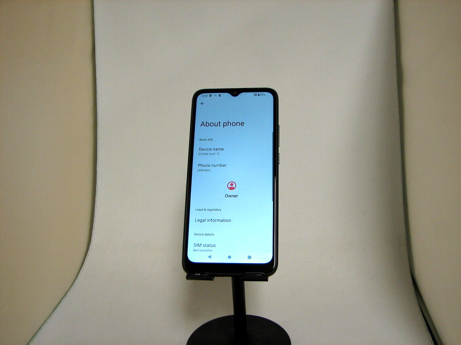 Cricket Icon 5 (SL112C) 32GB – Black (Cricket Wireless) Fair – Clean IMEI