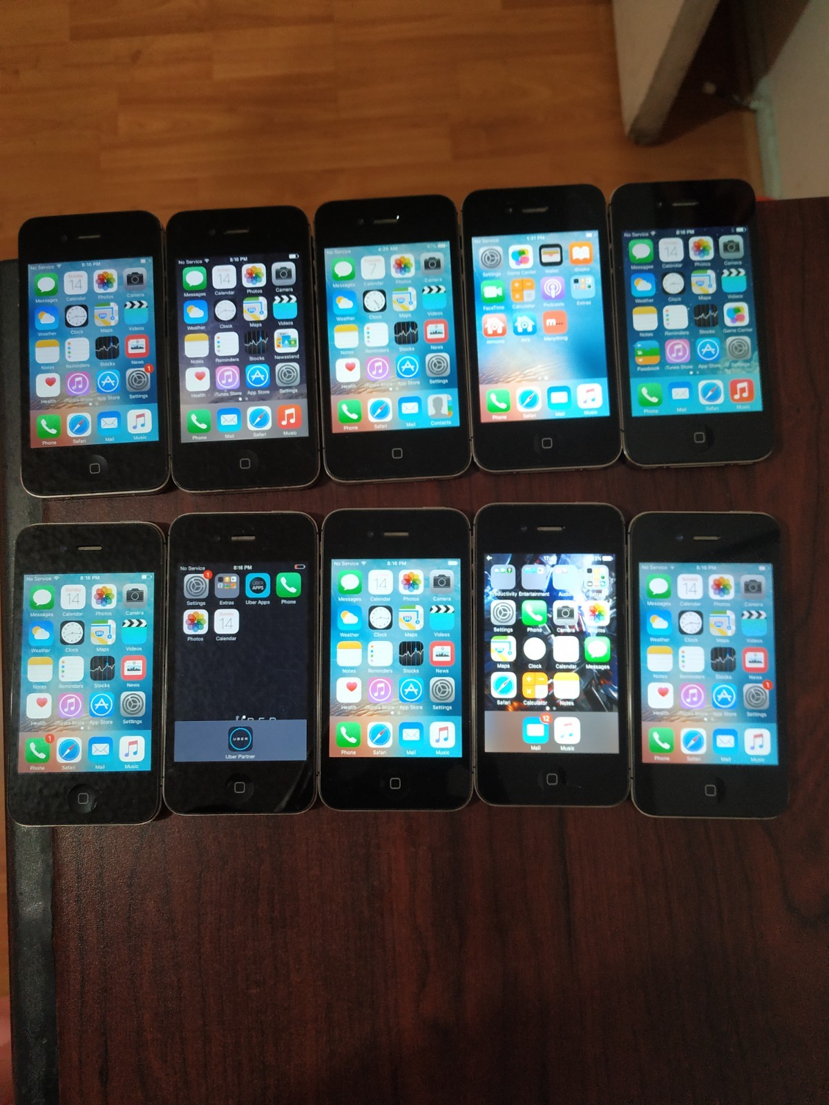 Lot of 10 Apple iPhone 4S A1387 16GB Black ( AT&T/ Verizon /OTA )