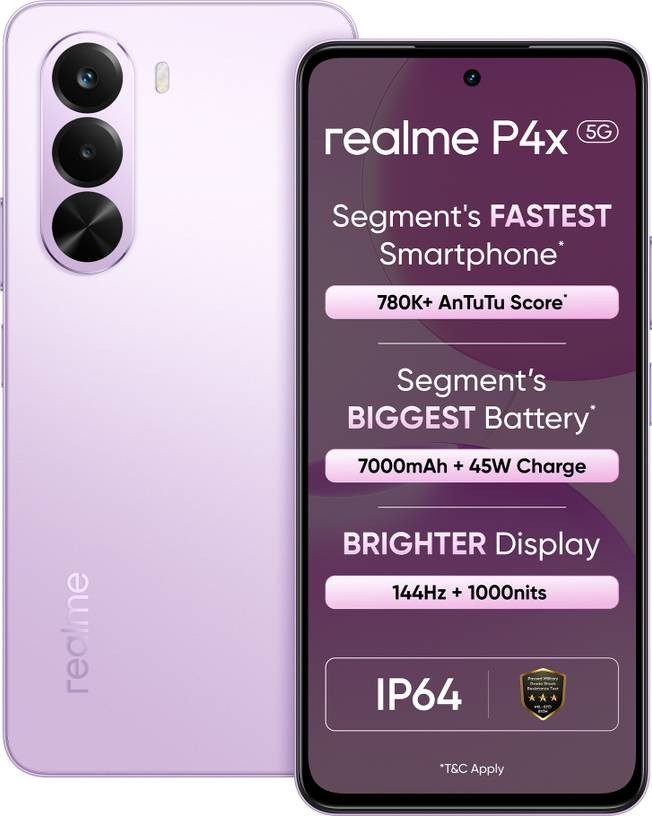 realme P4 x 5G Pink Factory Unlocked Dual SIM 6GB RAM 128GB -NO USA TARIFFS