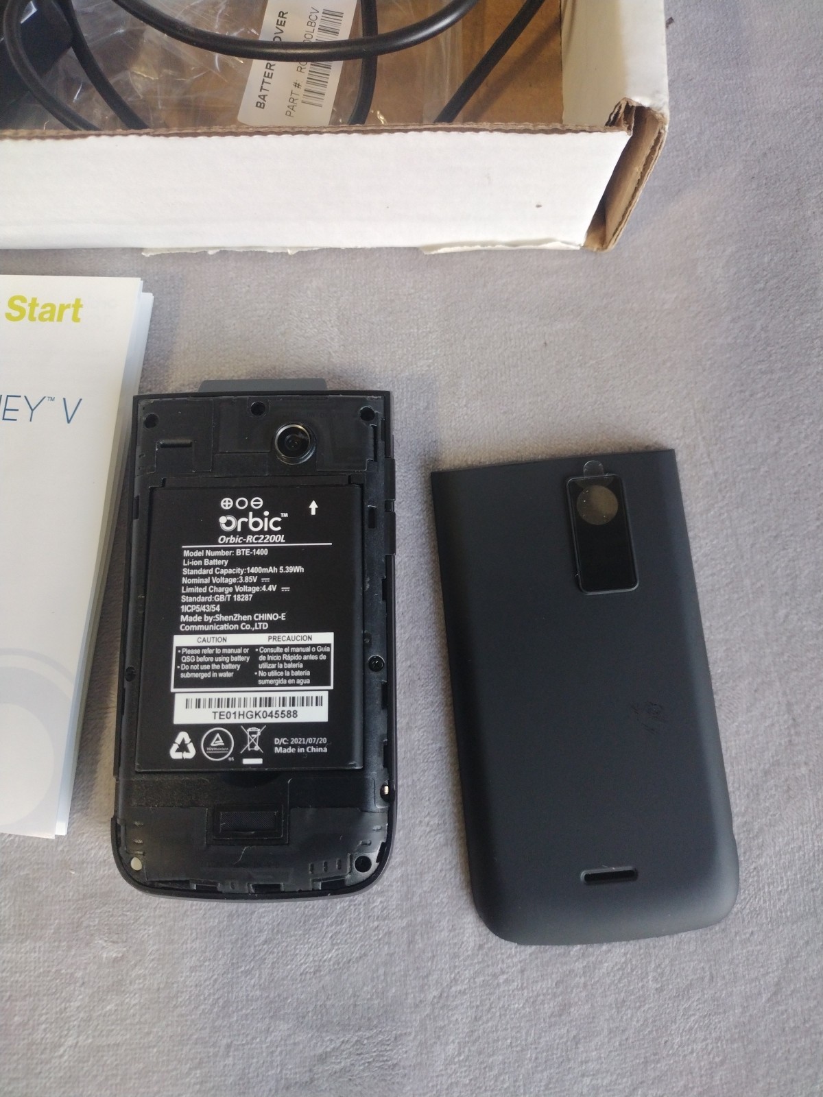 Journey V 4G LTE Basic Flip Phone 2.8″ US Model Unlocked for US Carriers ORB2210