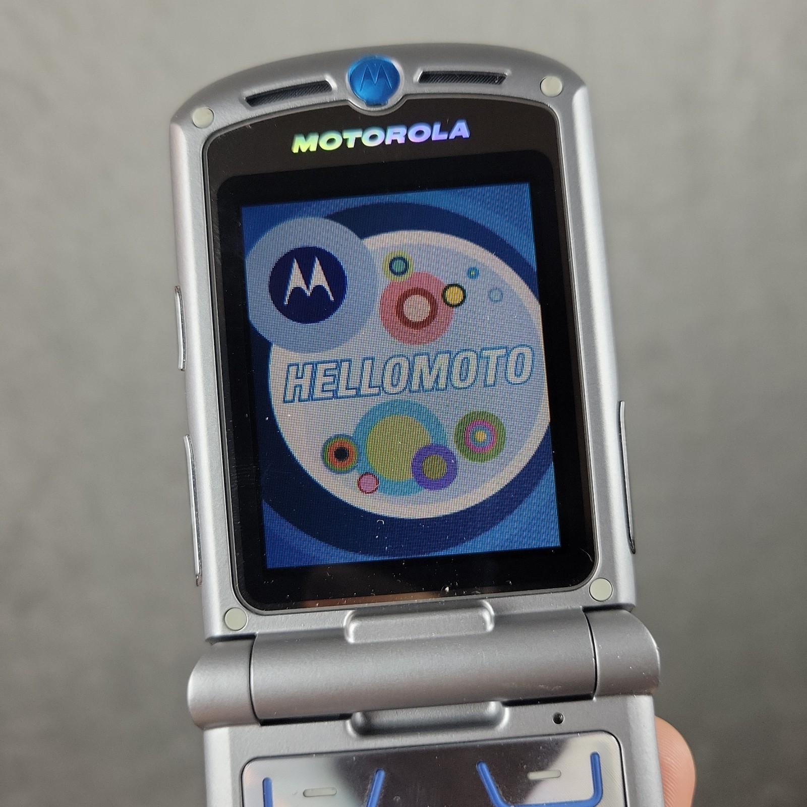 Motorola RAZR V3m Gray U.S. Cellular Flip Phone Rare Works Tested Batt Included